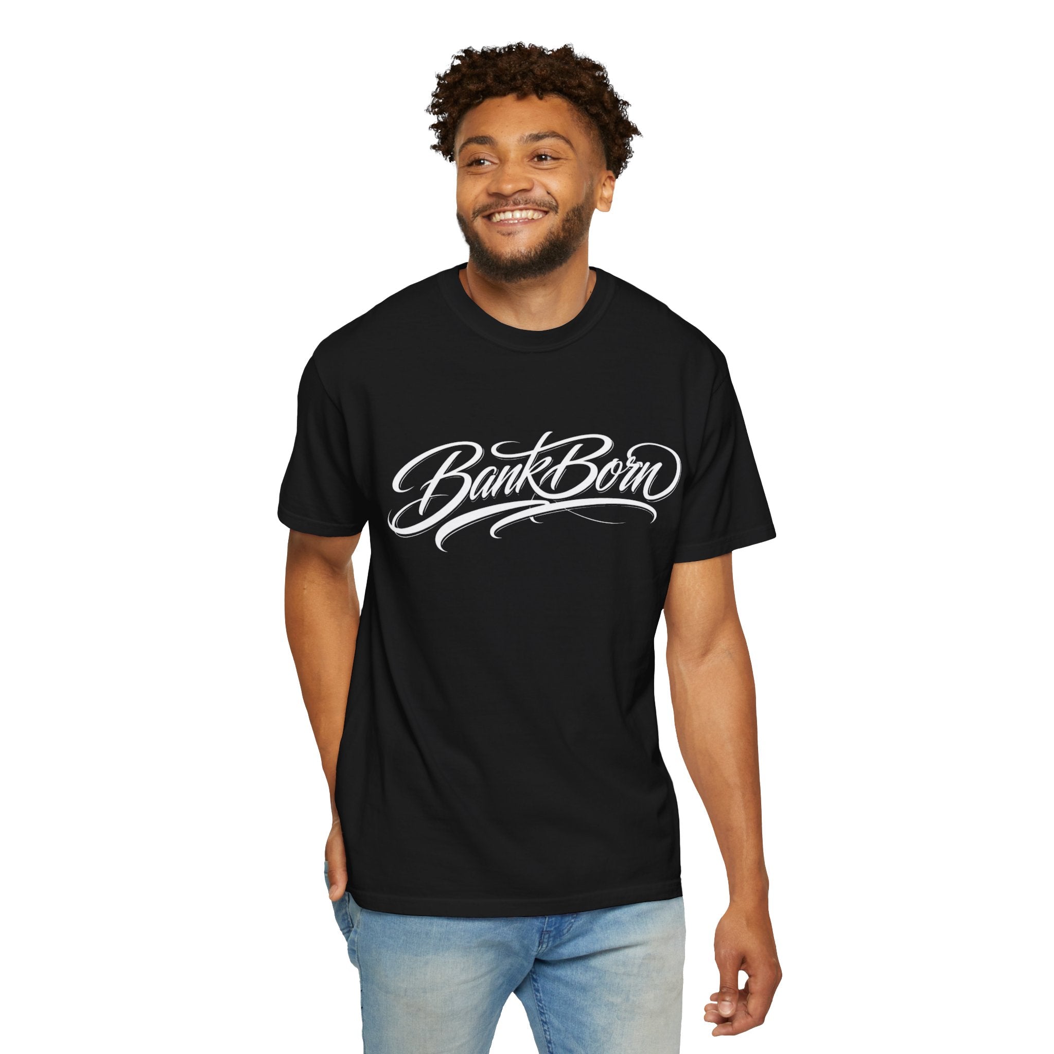 BankBorn Script T-Shirt — Bold Streetwear Graphic Tee